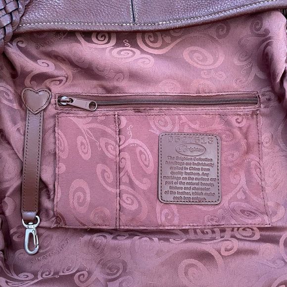 Brighton ~ Brown Leather Hobo Handbag ~ great preloved condition - Picture 7 of 16